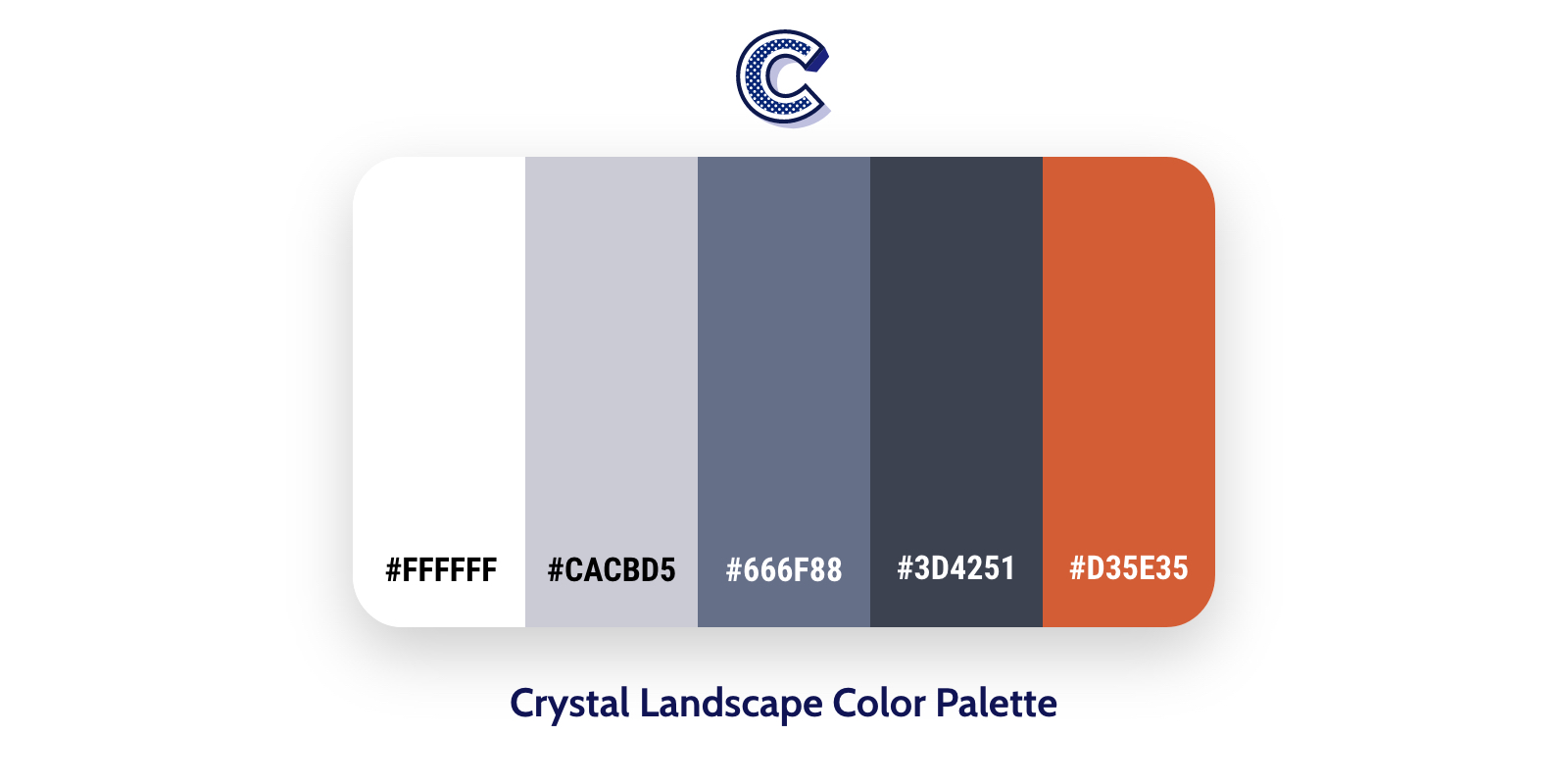 the featured image of crystal landscape color palette