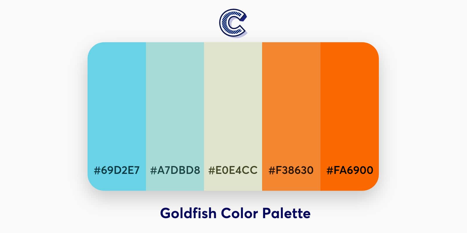 the color palette of goldfish