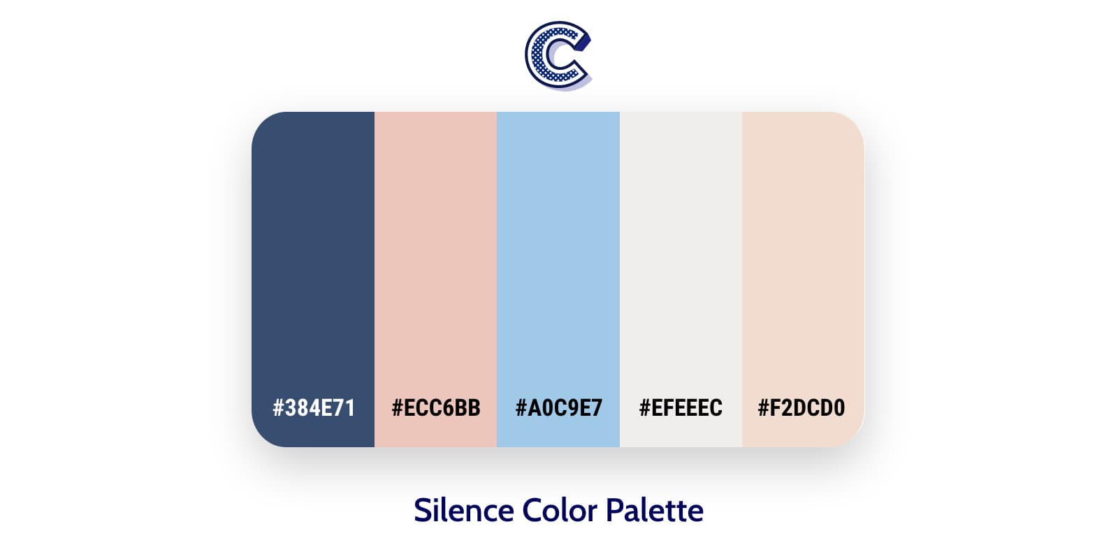 the featured image of silence color palette