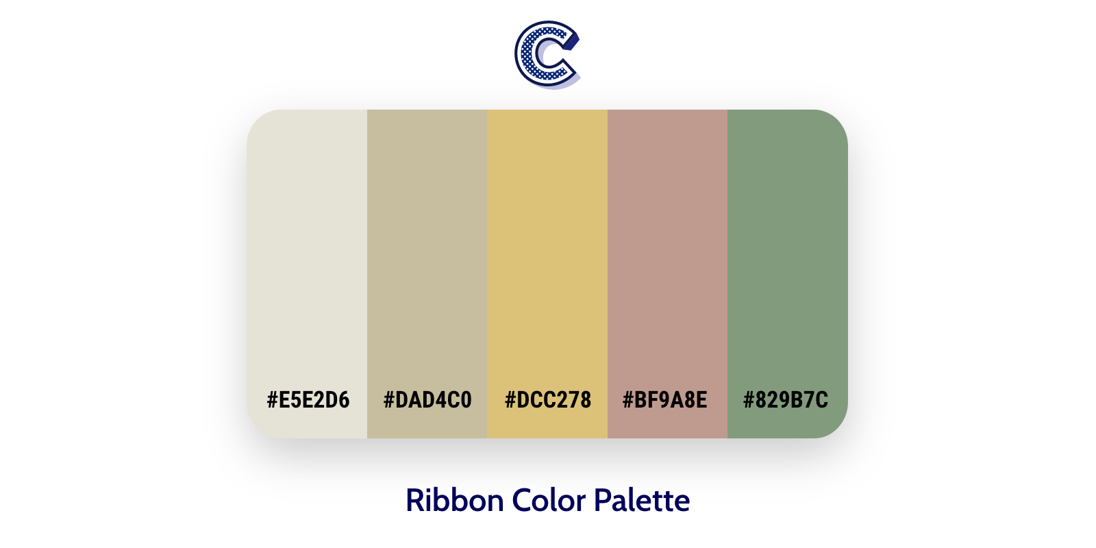 the featured image of ribbon color palette