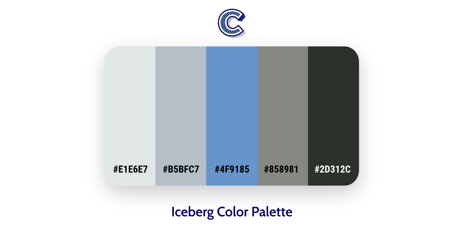 the featured image of iceberg color palette