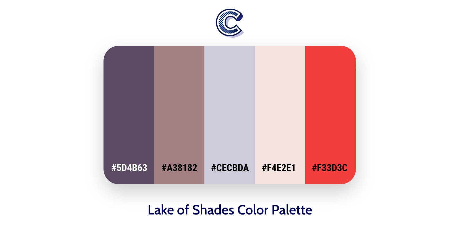 the featured image of lake of shades color palette