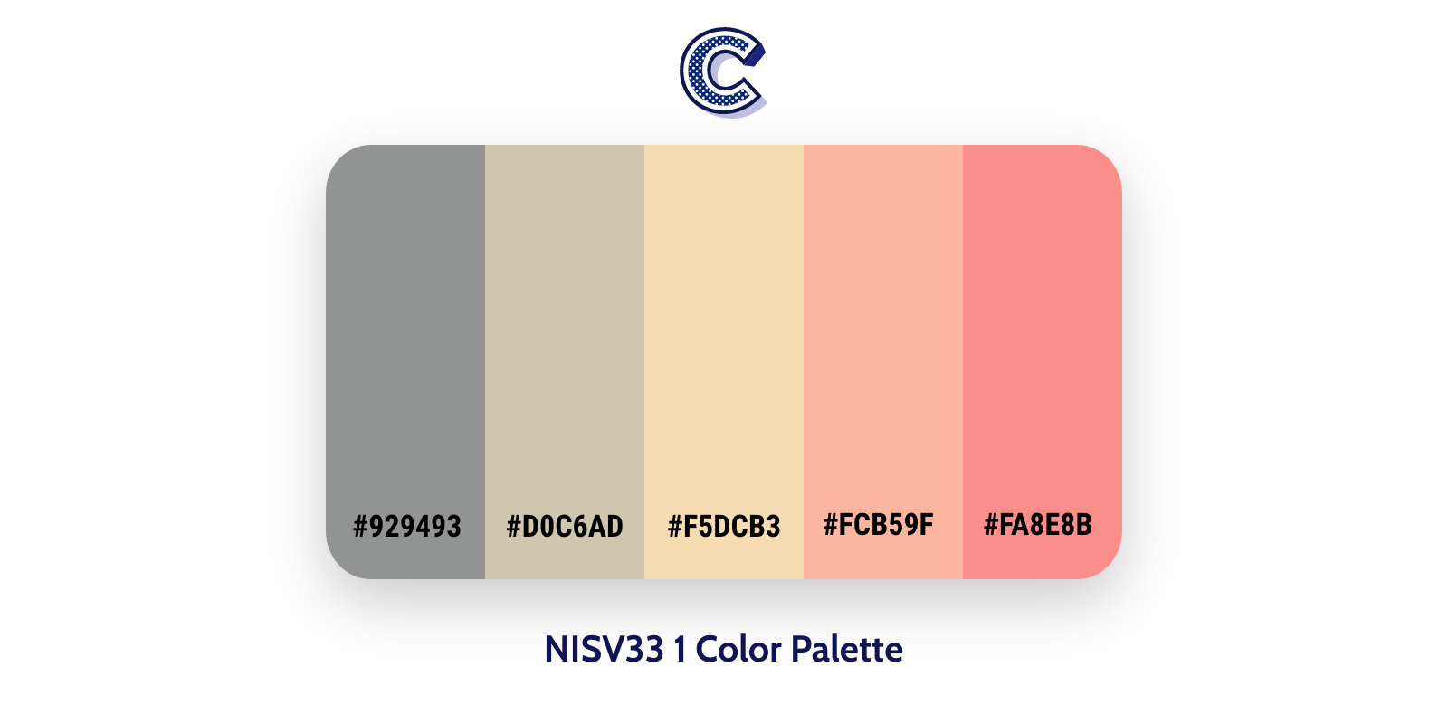 the featured image of NISV33 1 color palette