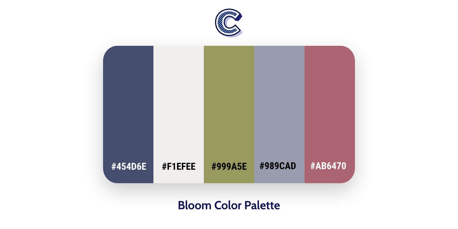 the featured of bloom color palette