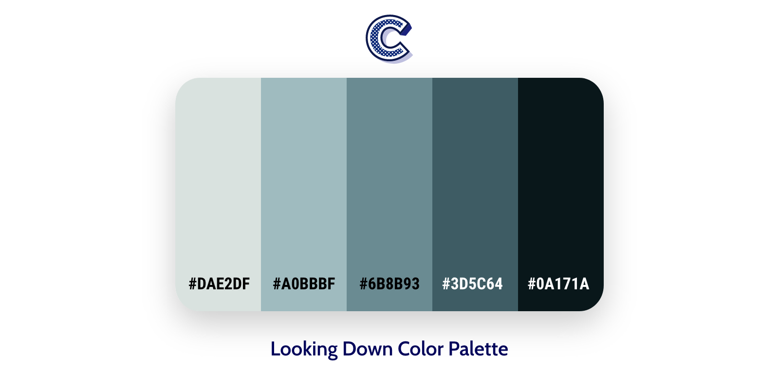 the featured image of looking down color palette