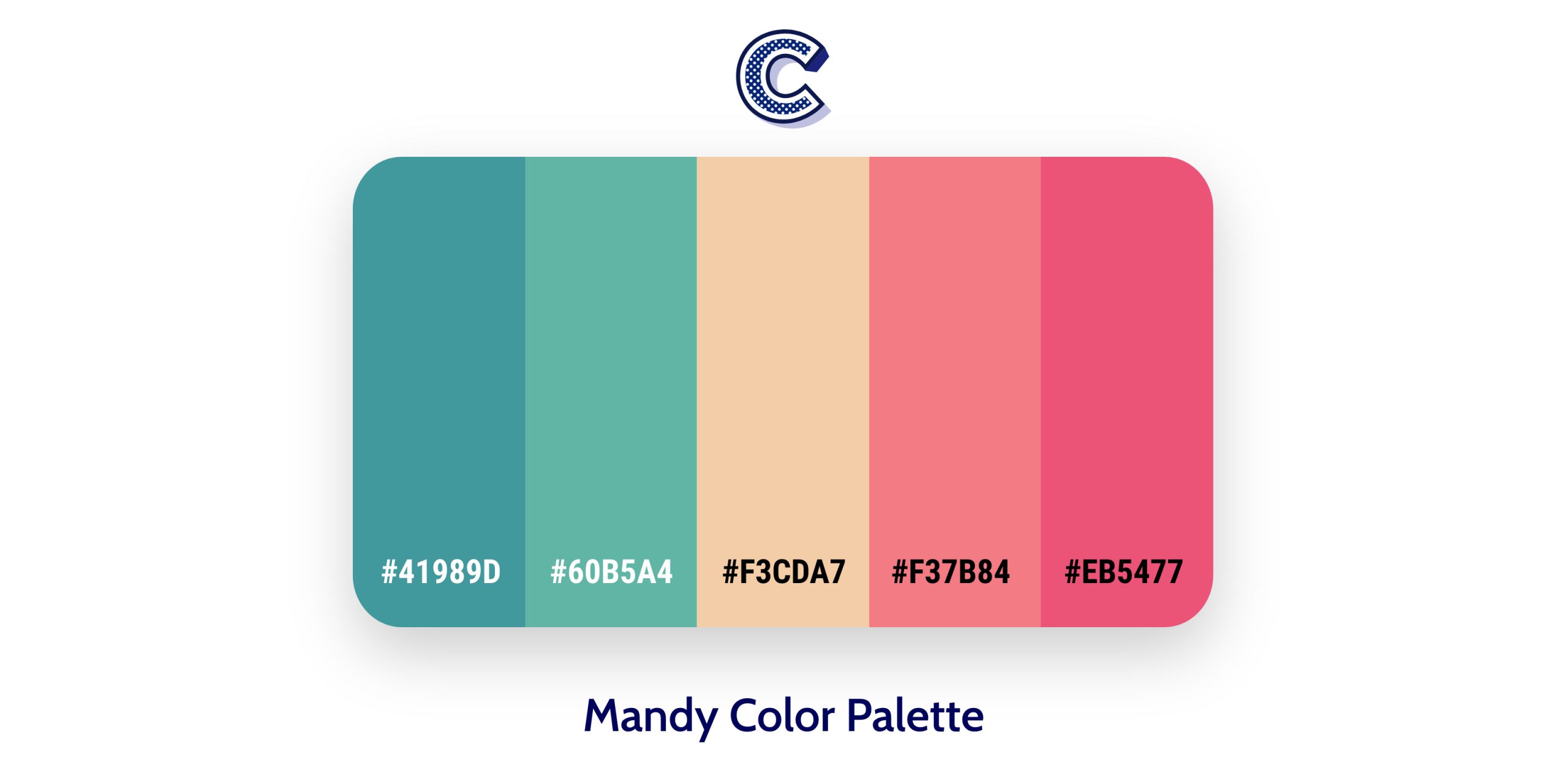 the featured image of mandy color palette