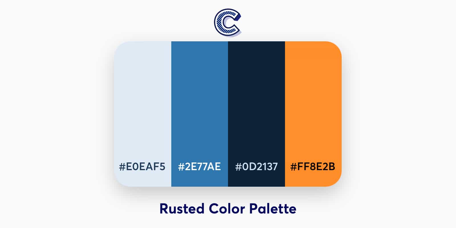 the featured image of rusted color palette