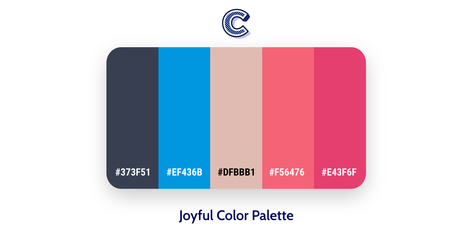 the featured image of joyful color palette