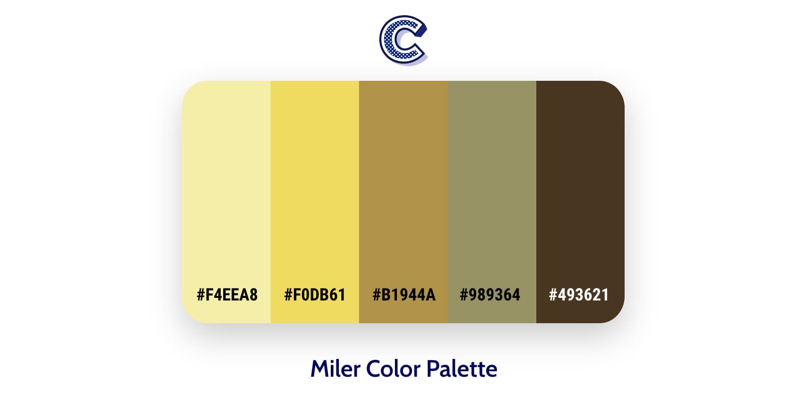 the featured image of miller color palette
