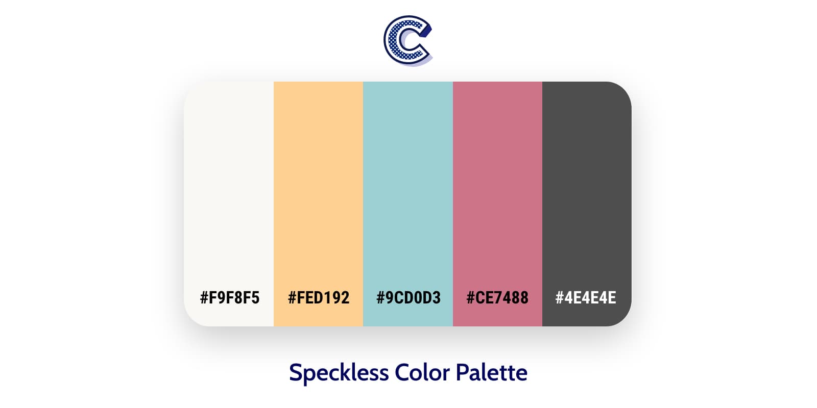 the featured image of Speckless color pallete