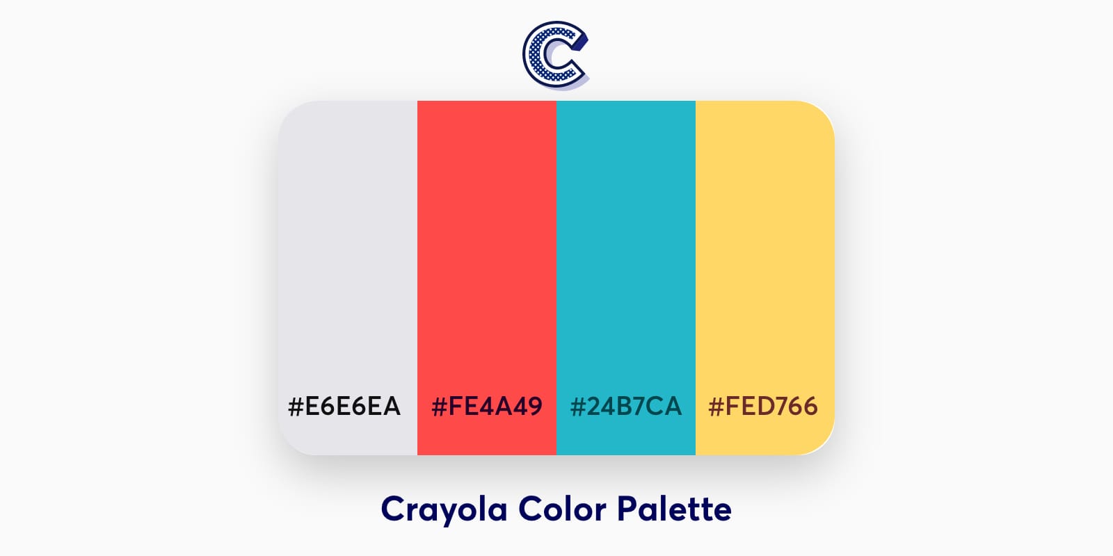 the featured image of crayola color palette