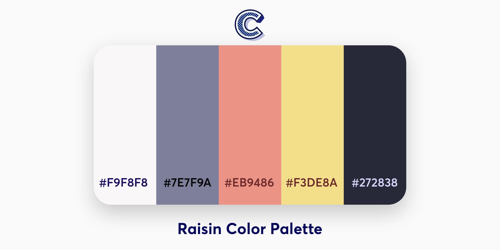 the feautred image of raisin color palette