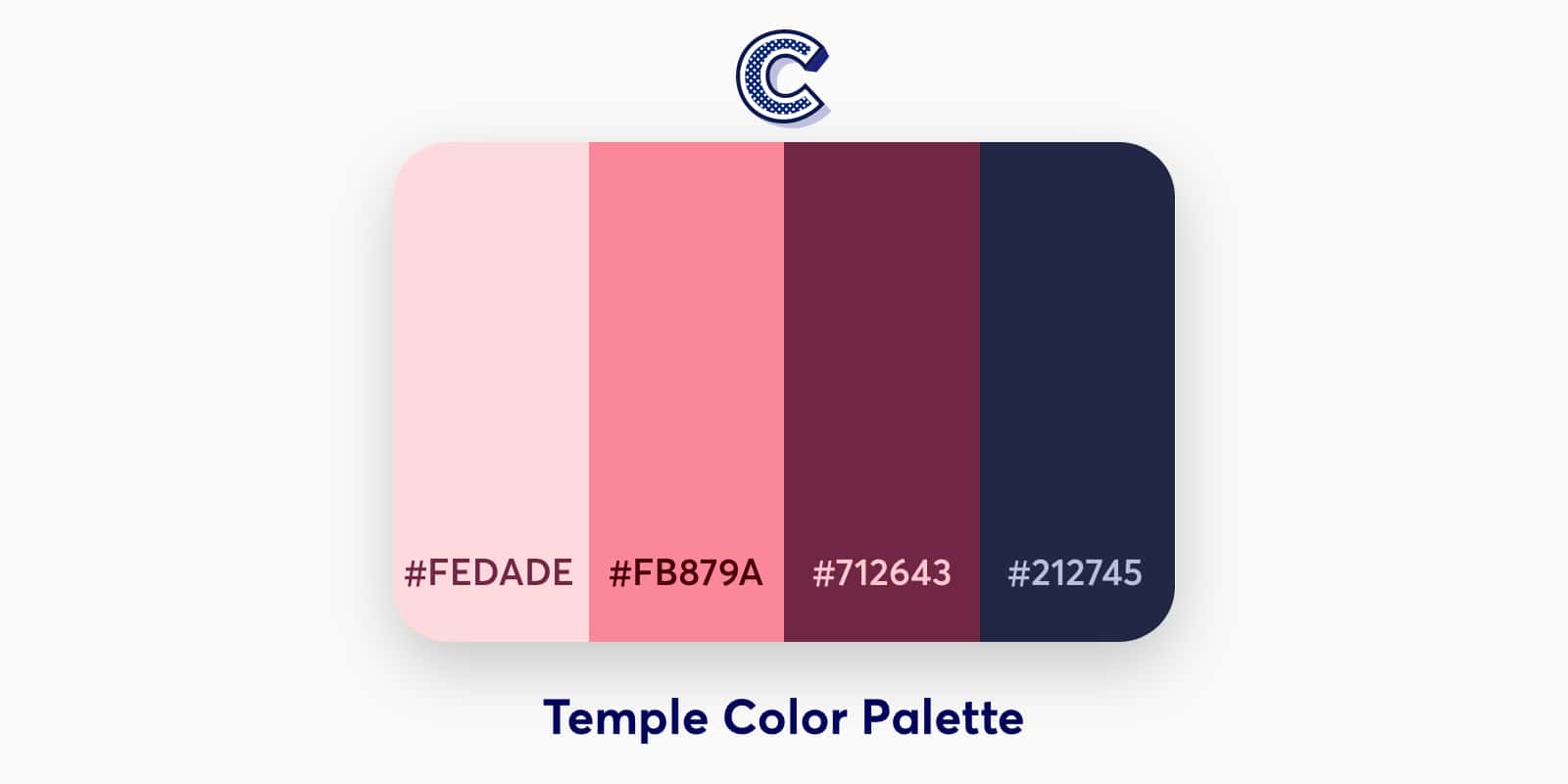 the featured image of temple color palette