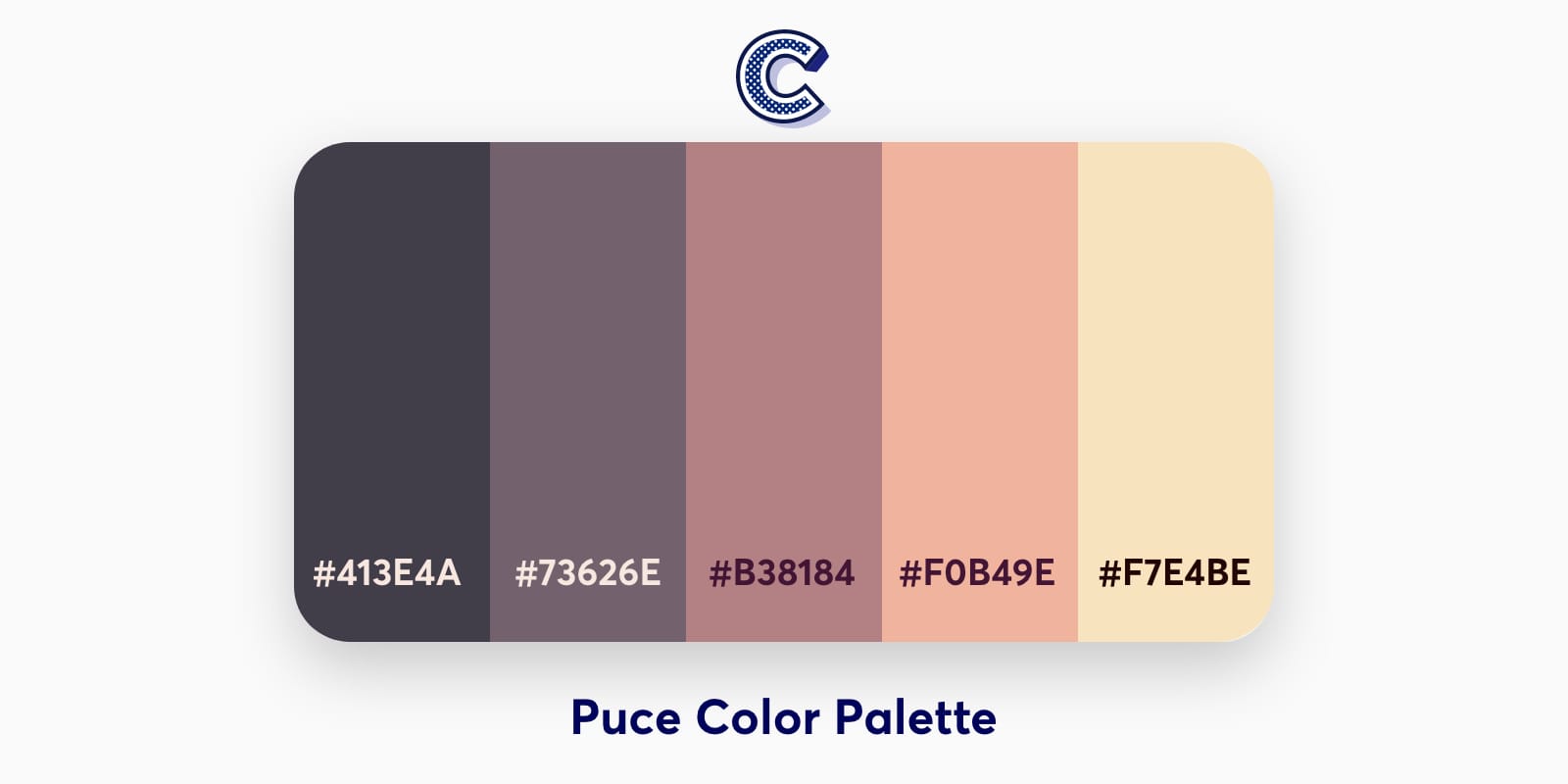 the featured image of puce color palette