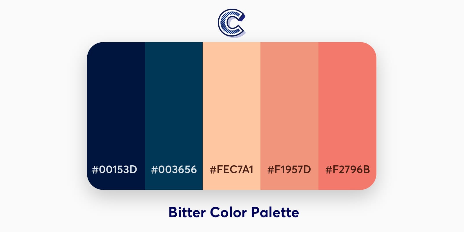 the feautured image of bitter color palette