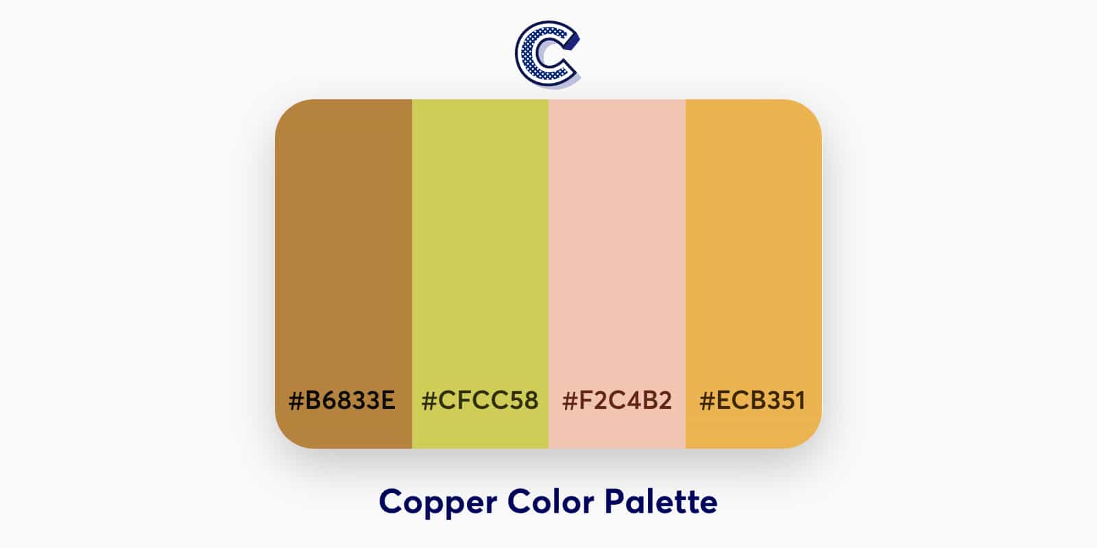 the featured image of copper color palette