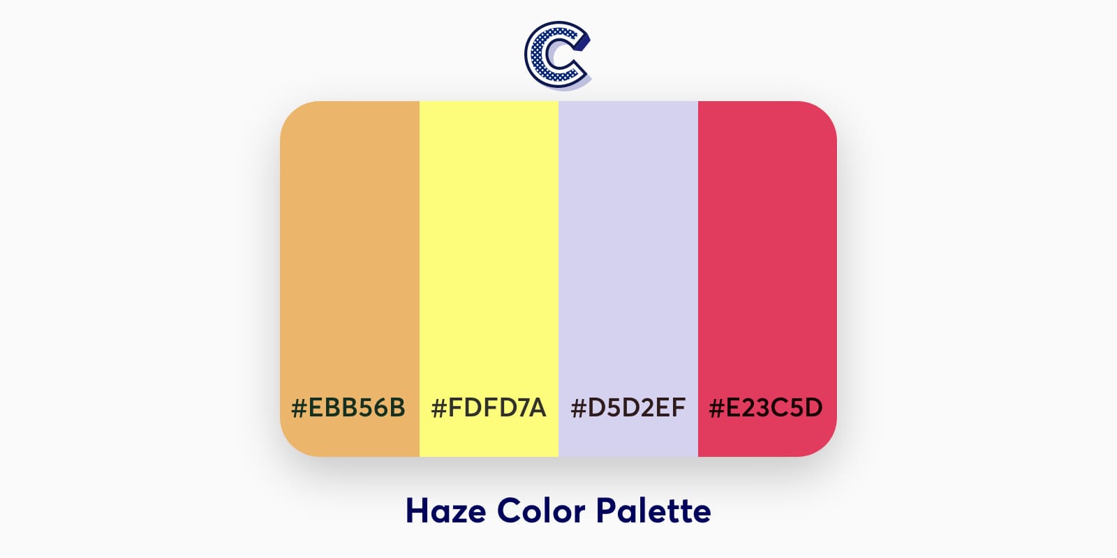 the featured image of haze color palette