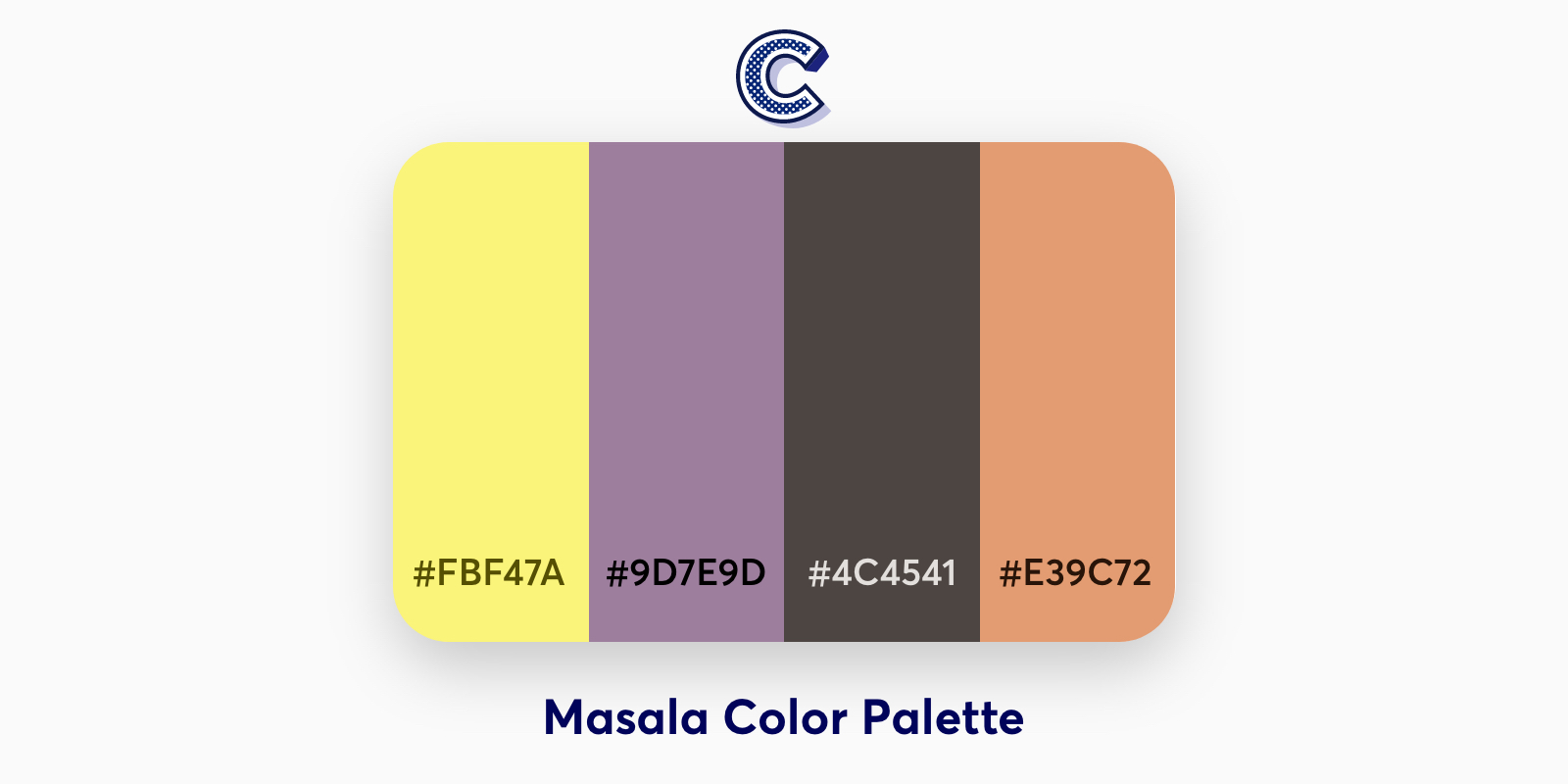 the featured image of masala color palette